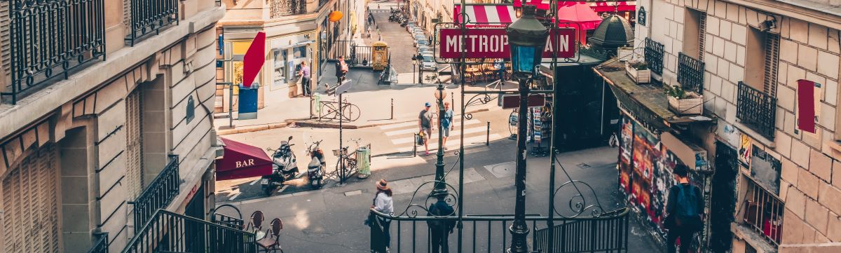 Montmartre schilderswijk Parijs